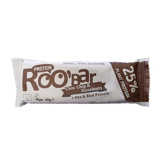 Barre protéinée pépites de chocolat-noisette ROOBAR  - 40g