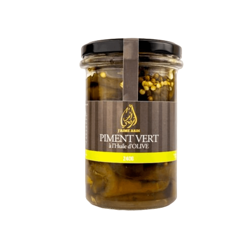 Piment fort vert huile d'olive-240 g