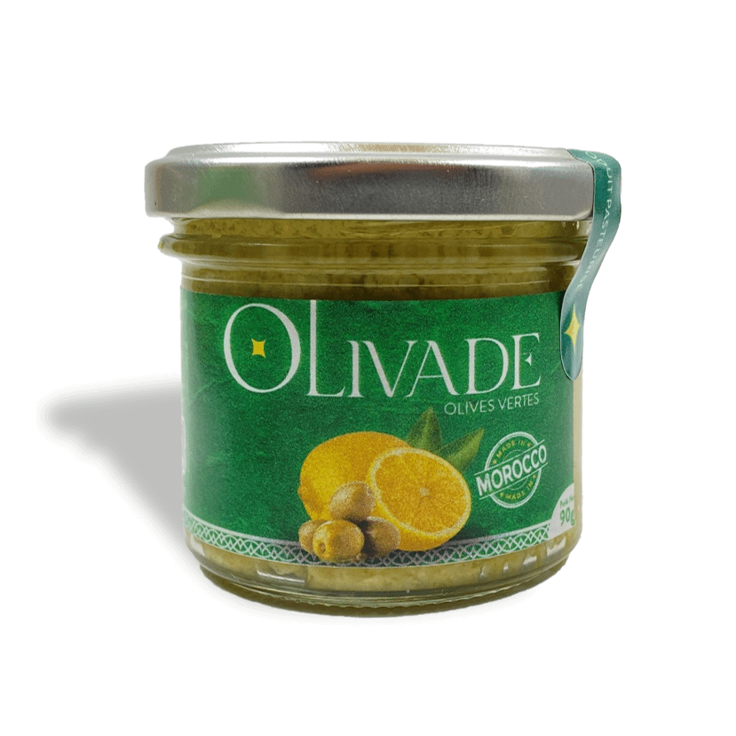 Tapenade : Olivade Acidulée -  Olives vertes, Citron - 90 g