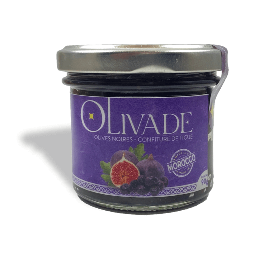 Tapenade : Olivade Douce - Olives noires, Figue - 90 g