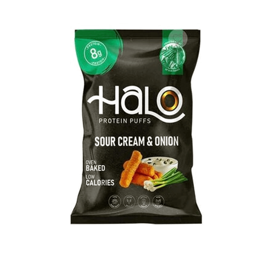 Halo Puffs Protéin - Sour Cream & Onion - 40 g