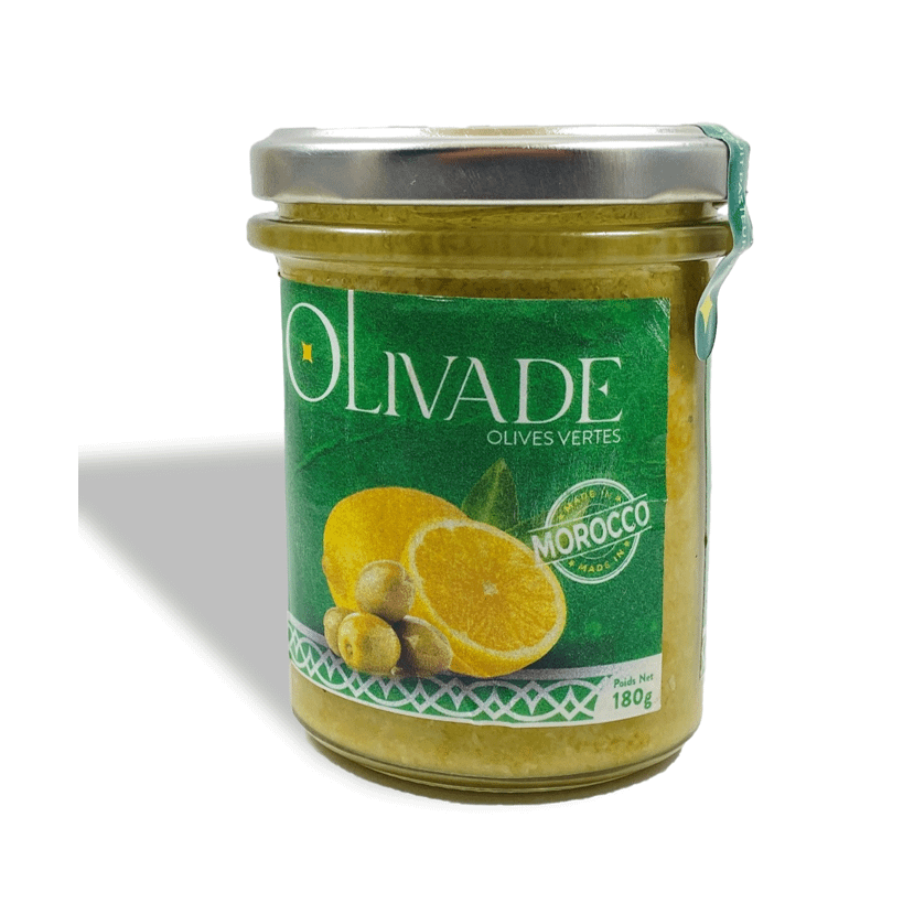 Tapenade : Olivade Acidulée - Olives vertes, Citron - 180 g
