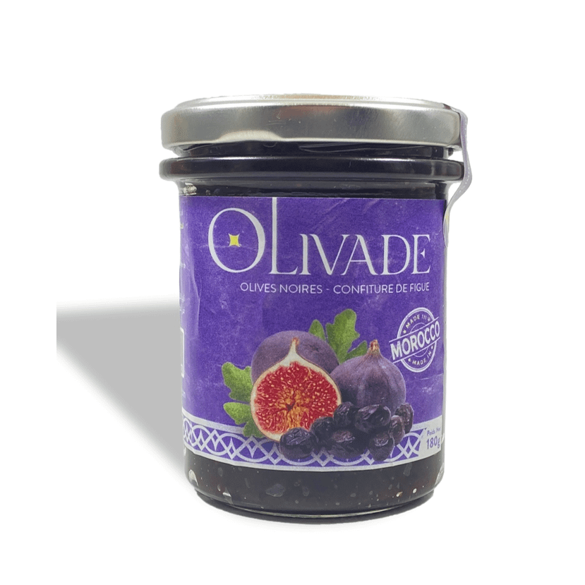 Tapenade : Olivade Douce - Olives noires, Figue - 180 g