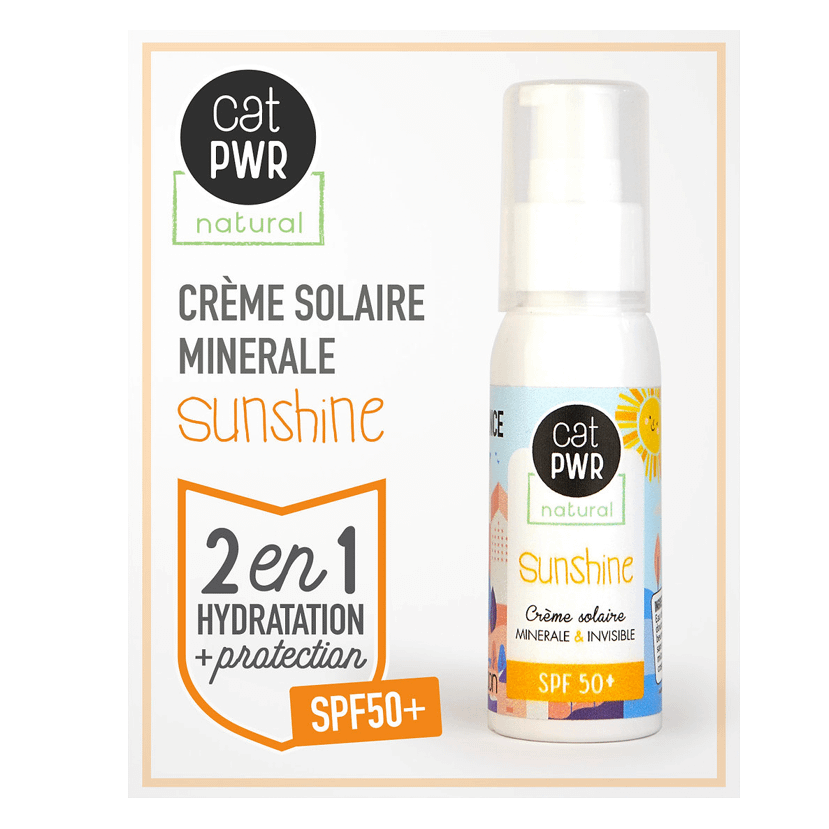 SUNSHINE Crème / Ecran Solaire Naturel Minéral & Invisible SPF50+ - 45g