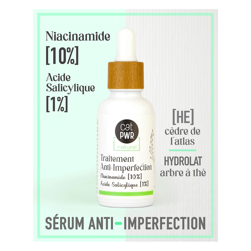 ANTI-IMPERFECTION Sérum NIACINAMIDE [10%] + Acide Salicylique [1%] - 30 ml
