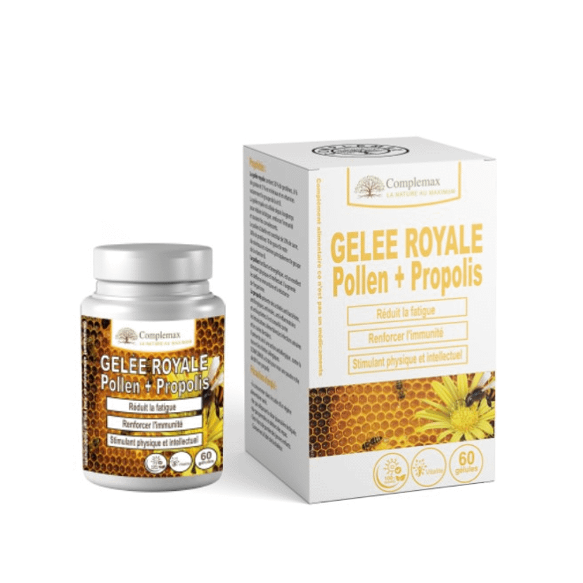 Gelée Royal & Pollen  + Vita C  - 60 Gélules 