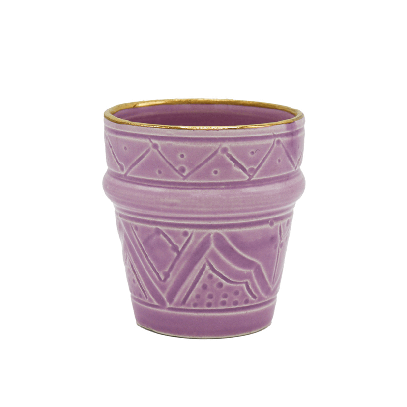 Tasse à café violette
