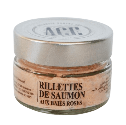 Rillettes de saumon aux baies roses - 120G