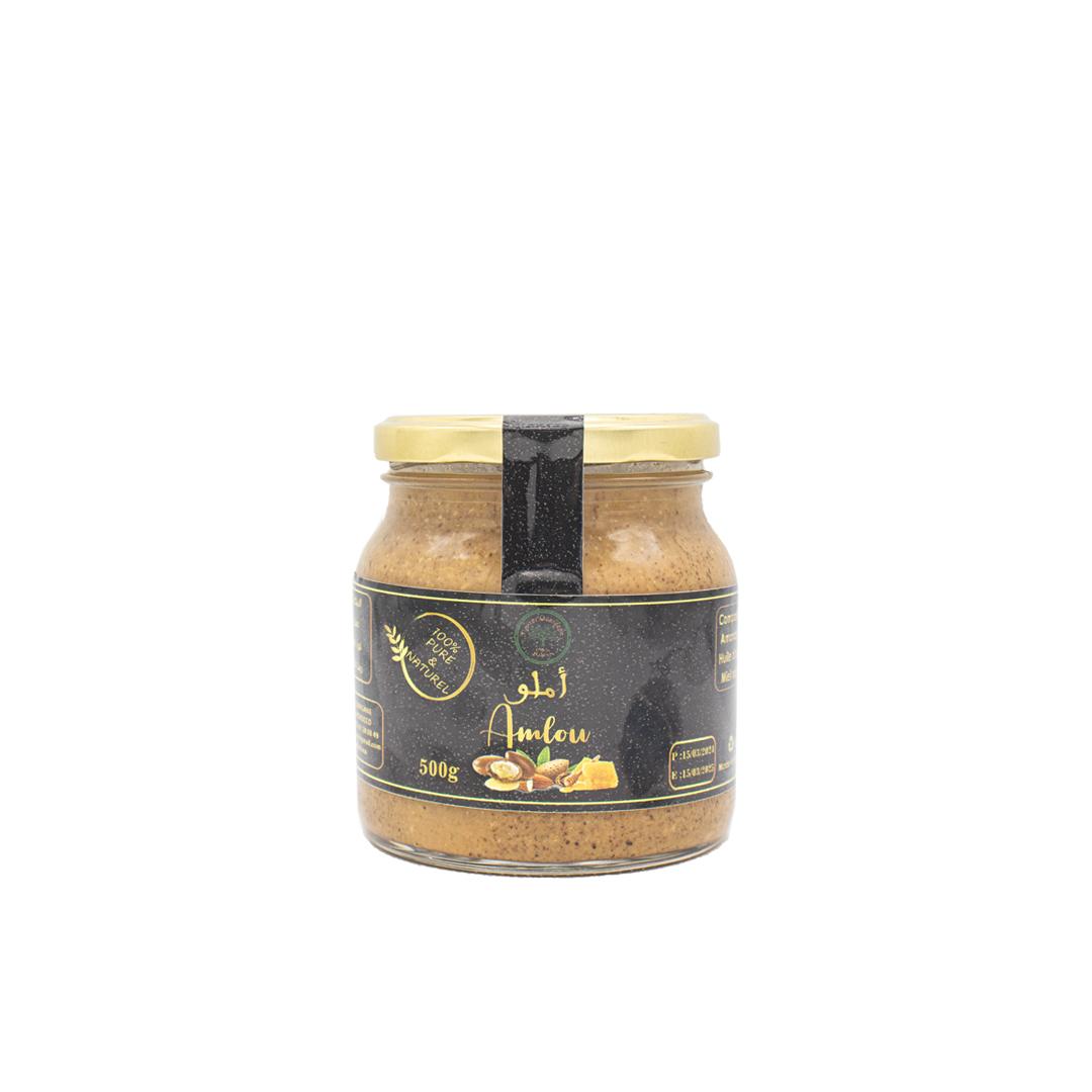 Amlou BIO aux amandes miel et l'huile d'argan 500 g 