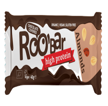 Barre d'amande & protéine enrobée de chocolat 40g Roobar